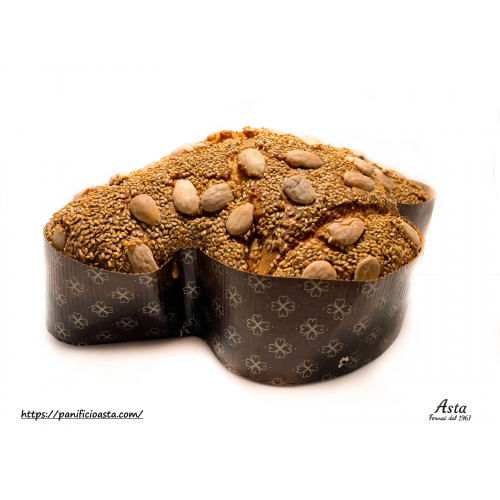 Colomba al Sesamo di Ispica e Scorza d'Arancia Candita al Naturale